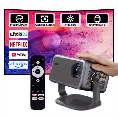 Buen precio Proyector DMD inteligente 4K con Wifi6 Proyector de películas DLP portátil 1080P en línea