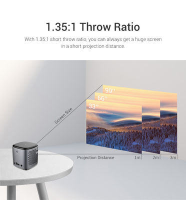 Un buen precio. Campeo al aire libre compacto DLP Mini Proyector 4k Smart Video Android Cube en línea